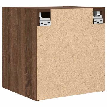 Wall-mounted Bedside Cabinet Brown Oak | Stylish Storage Solution