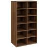 Stylish Brown Oak Shoe Rack - 54x34x100.5 cm | Hipo Market