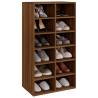 Stylish Brown Oak Shoe Rack - 54x34x100.5 cm | Hipo Market