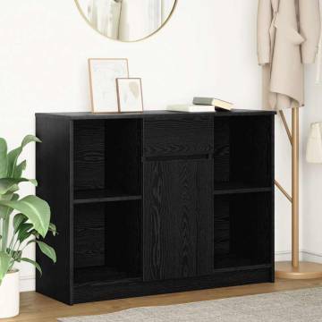 Stylish Black Oak Sideboard with Drawer - Ample Storage Solution