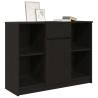 Stylish Black Oak Sideboard with Drawer - Ample Storage Solution