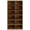 Stylish Brown Oak Shoe Rack - 54x34x100.5 cm | Hipo Market