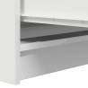 Minimalist White Sideboard | 100x35x99 cm Engineered Wood