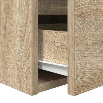 Wall-Mounted Bedside Cabinets - 2 pcs Sonoma Oak | HipoMarket