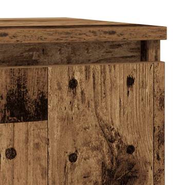 Stylish Sideboard with Drawer - Old Wood 71x35x84cm