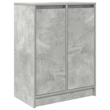 Concrete Grey Sideboard - Spacious & Durable 57x34x76 cm