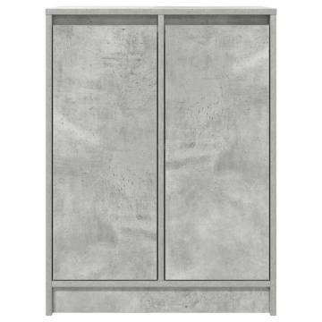 Concrete Grey Sideboard - Spacious & Durable 57x34x76 cm