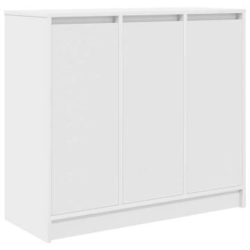 White Engineered Wood Sideboard - 85x34x76 cm | HipoMarket