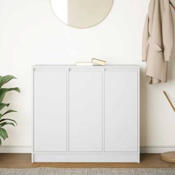 White Engineered Wood Sideboard - 85x34x76 cm | HipoMarket