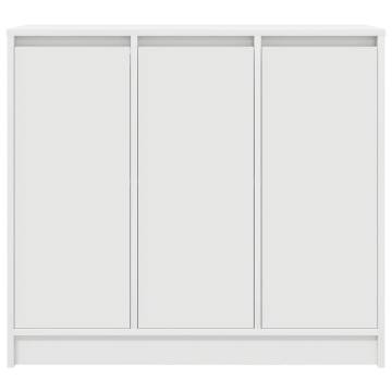 White Engineered Wood Sideboard - 85x34x76 cm | HipoMarket