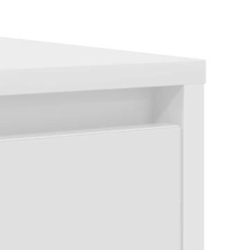 White Engineered Wood Sideboard - 85x34x76 cm | HipoMarket