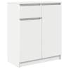 Stylish White Sideboard with Drawer - 71x35x84 cm