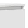 Stylish White Sideboard with Drawer - 71x35x84 cm