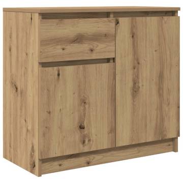 Artisan Oak Sideboard with Drawer - 71x35x65 cm | HipoMarket UK