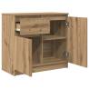 Artisan Oak Sideboard with Drawer - 71x35x65 cm | HipoMarket UK