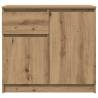 Artisan Oak Sideboard with Drawer - 71x35x65 cm | HipoMarket UK