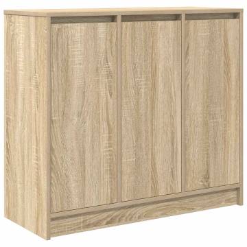 Sonoma Oak Sideboard - 85x34x76 cm Engineered Wood Storage