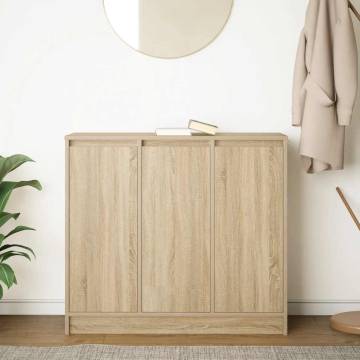 Sonoma Oak Sideboard - 85x34x76 cm Engineered Wood Storage