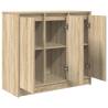 Sonoma Oak Sideboard - 85x34x76 cm Engineered Wood Storage