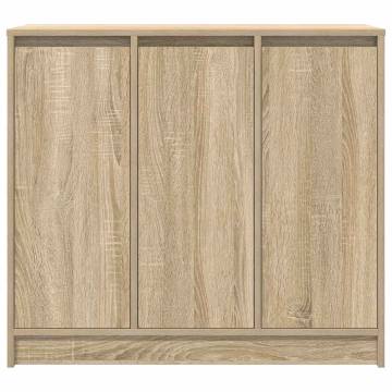 Sonoma Oak Sideboard - 85x34x76 cm Engineered Wood Storage