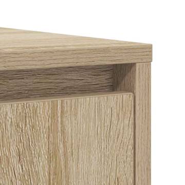 Sonoma Oak Sideboard - 85x34x76 cm Engineered Wood Storage