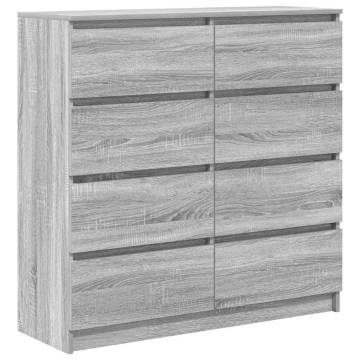  Sideboard Grey Sonoma 100x35x99 cm Engineered Wood