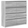  Sideboard Grey Sonoma 100x35x99 cm Engineered Wood