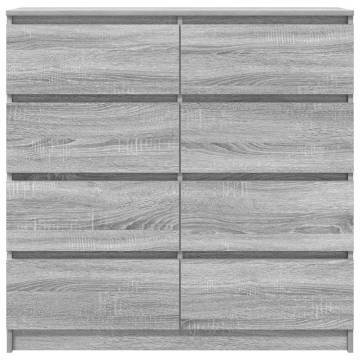  Sideboard Grey Sonoma 100x35x99 cm Engineered Wood