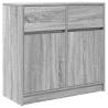 Grey Sonoma Sideboard with Drawer - 80x34x76 cm