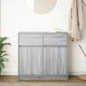 Grey Sonoma Sideboard with Drawer - 80x34x76 cm