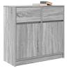 Grey Sonoma Sideboard with Drawer - 80x34x76 cm