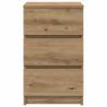 Stylish Bedside Cabinet with 3 Drawers - Artisan Oak