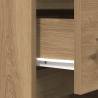 Stylish Bedside Cabinet with 3 Drawers - Artisan Oak