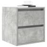 Wall-mounted Bedside Cabinets 2 pcs Concrete Grey - Hipomarket