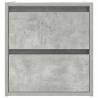 Wall-mounted Bedside Cabinets 2 pcs Concrete Grey - Hipomarket