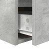 Wall-mounted Bedside Cabinets 2 pcs Concrete Grey - Hipomarket