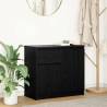  Sideboard with Drawer Black Oak 71x35x65 cm Engineered Wood Colour black oak Quantity in Package 1 