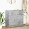 Concrete Grey Sideboard with Drawer - 80x34x76 cm | HipoMarket