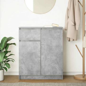 Sideboard with Drawer - Concrete Grey 71x35x84 cm | HipoMarket