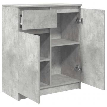 Sideboard with Drawer - Concrete Grey 71x35x84 cm | HipoMarket