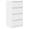 Stylish White Sideboard - Engineered Wood Storage Cabinet