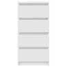 Stylish White Sideboard - Engineered Wood Storage Cabinet