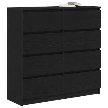 Black Oak Sideboard 100x35x99 cm - Stylish & Durable Storage