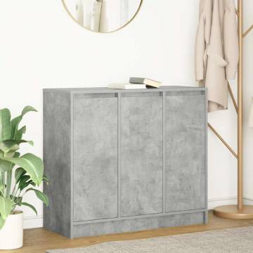 Stylish Concrete Grey Sideboard - 85x34x76 cm | HipoMarket