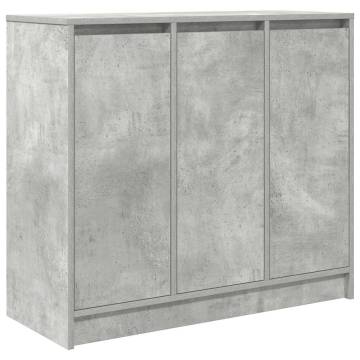 Stylish Concrete Grey Sideboard - 85x34x76 cm | HipoMarket