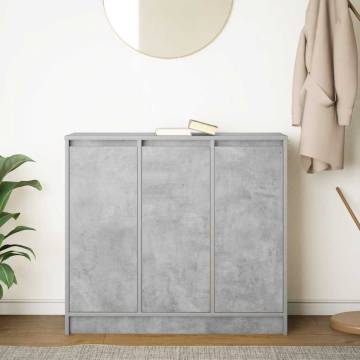 Stylish Concrete Grey Sideboard - 85x34x76 cm | HipoMarket