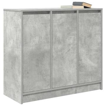 Stylish Concrete Grey Sideboard - 85x34x76 cm | HipoMarket