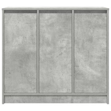 Stylish Concrete Grey Sideboard - 85x34x76 cm | HipoMarket