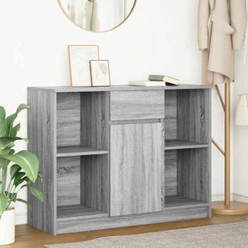 Sideboard with Drawer Grey Sonoma - Engineered Wood Storage