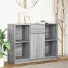  Sideboard with Drawer Grey Sonoma 101x35x76 cm Engineered Wood Colour grey sonoma Quantity in Package 1 